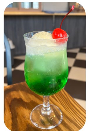 クリームソーダ（メロン）
